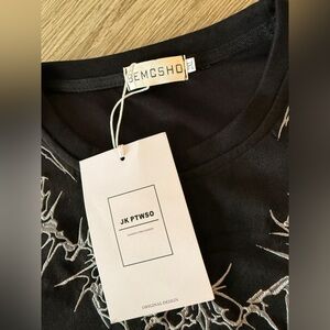 Black Embroidered Top